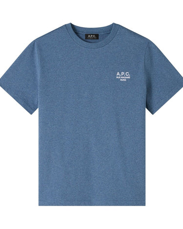 APC Standard Rue Madame GOTS T-Shirt BLEU/OFF WHITE - KYOTO - APC