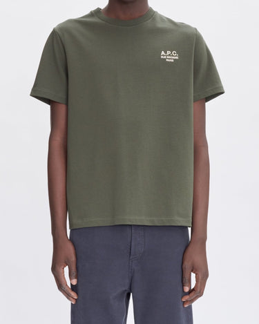 APC Standard Rue Madame GOTS T-Shirt KAKI/ECRU - KYOTO - APC