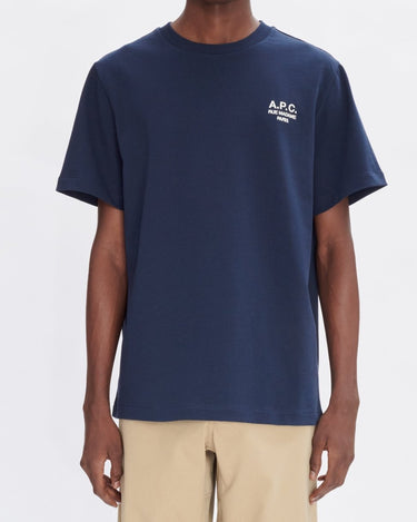 APC Standard Rue Madame GOTS T-Shirt NAVY/ECRU - KYOTO - APC