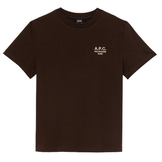 A.P.C t-shirt standard rue madame GOTS brown - KYOTO - A.P.C