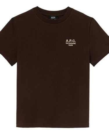 A.P.C t-shirt standard rue madame GOTS brown - KYOTO - A.P.C