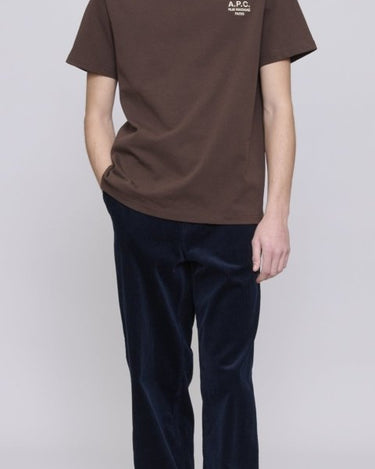 A.P.C t-shirt standard rue madame GOTS brown - KYOTO - A.P.C