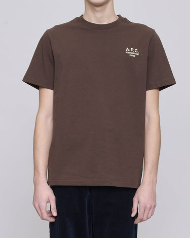 A.P.C t-shirt standard rue madame GOTS brown - KYOTO - A.P.C