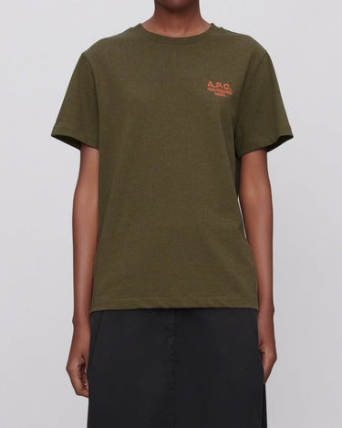 A.P.C t-shirt standard rue madame GOTS khaki - KYOTO - A.P.C