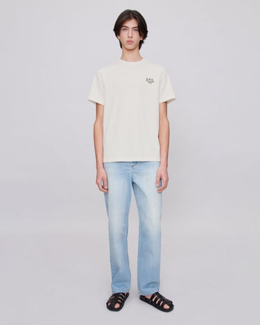 A.P.C t-shirt standard rue madame GOTS white/khaki - KYOTO - A.P.C women