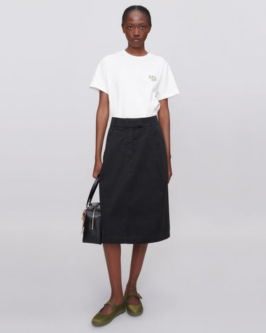 A.P.C t-shirt standard rue madame GOTS white/khaki - KYOTO - A.P.C women