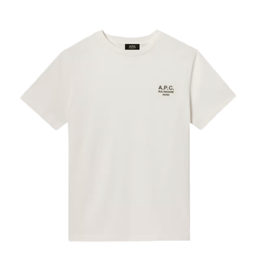 A.P.C t-shirt standard rue madame GOTS white/khaki - KYOTO - A.P.C women