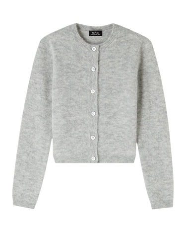 A.P.C women cardigan millie Light Grey - KYOTO - A.P.C women