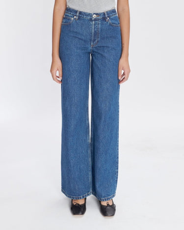 APC women Jeans jean elisabeth Washed Indigo - KYOTO - APC women