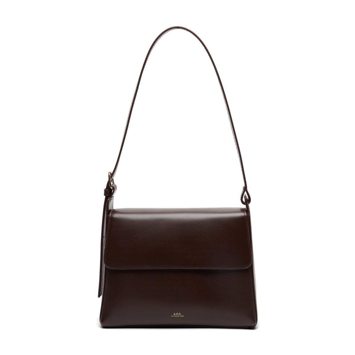 A.P.C women Virginie Flap Bag BROWNIE - KYOTO - A.P.C women