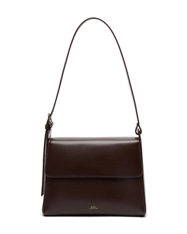 A.P.C women Virginie Flap Bag BROWNIE - KYOTO - A.P.C women