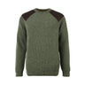 Barbour Archive Crew Sweater Olive - KYOTO - Barbour