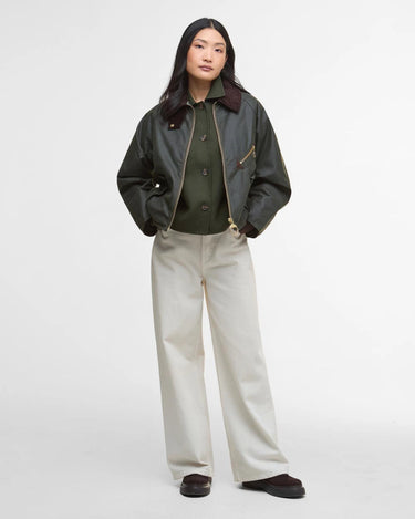 Barbour Arlene Wax Jacket OL52 Olive - KYOTO - Barbour women