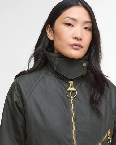 Barbour Arlene Wax Jacket OL52 Olive - KYOTO - Barbour women