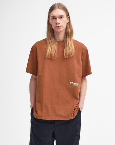 Barbour Bayard OS T-shirts Cinnamon - KYOTO - Barbour