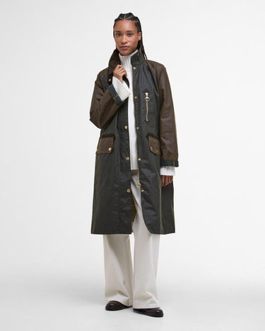 Barbour Evette Wax Olive Jacket - KYOTO - Barbour women