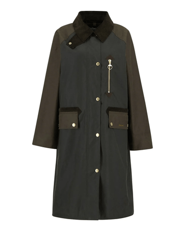 Barbour Evette Wax Olive Jacket - KYOTO - Barbour women