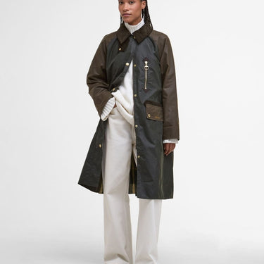 Barbour Evette Wax Olive Jacket - KYOTO - Barbour women