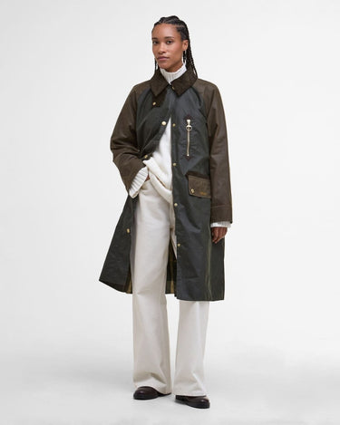 Barbour Evette Wax Olive Jacket - KYOTO - Barbour women