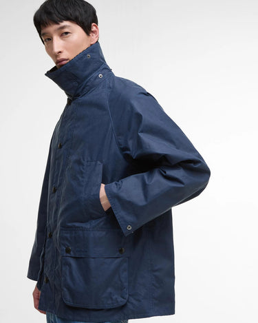 Barbour Jacket OS Bedale Wax Jacket Bright Blue - KYOTO - Barbour