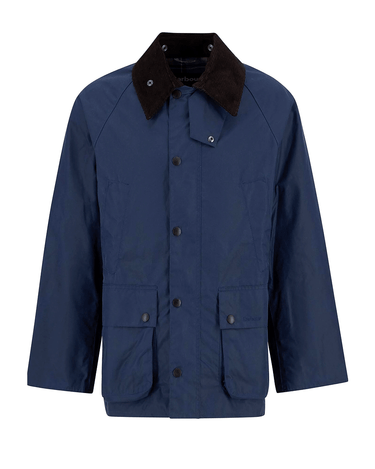 Barbour Jacket OS Bedale Wax Jacket Bright Blue - KYOTO - Barbour
