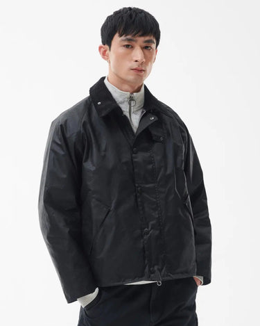 Barbour Jacket OS Transport Wax Jacket Black - KYOTO - Barbour