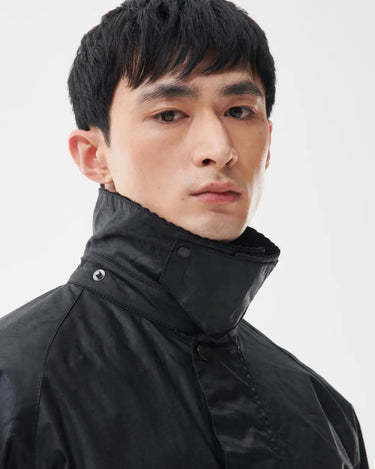 Barbour Jacket OS Transport Wax Jacket Black - KYOTO - Barbour
