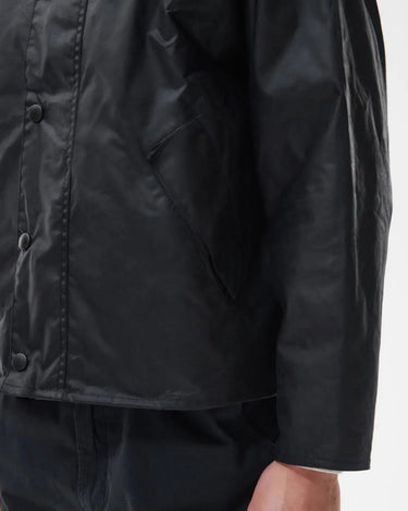 Barbour Jacket OS Transport Wax Jacket Black - KYOTO - Barbour