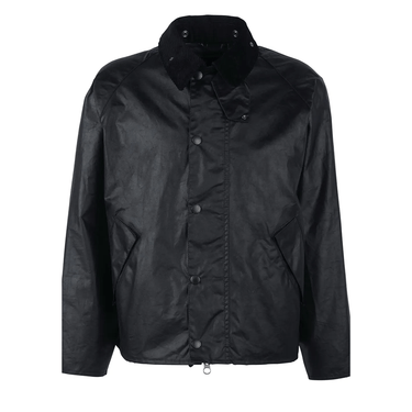 Barbour Jacket OS Transport Wax Jacket Black - KYOTO - Barbour