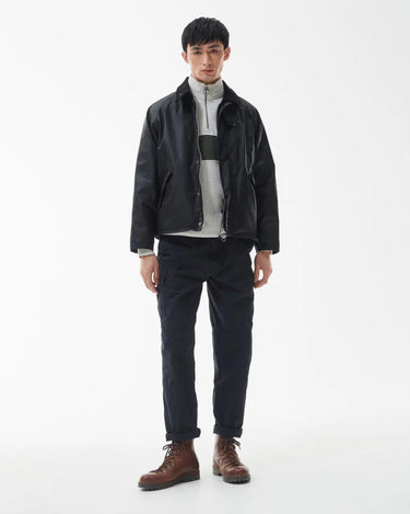 Barbour Jacket OS Transport Wax Jacket Black - KYOTO - Barbour