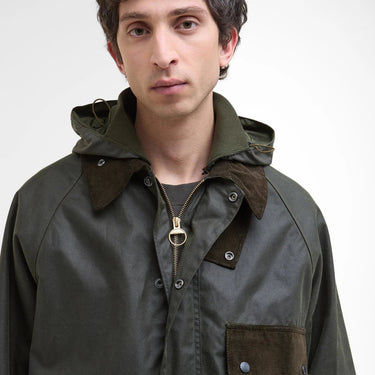 Barbour Modified Solway Wax Jacket Olive - KYOTO - Barbour