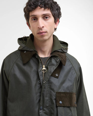 Barbour Modified Solway Wax Jacket Olive - KYOTO - Barbour