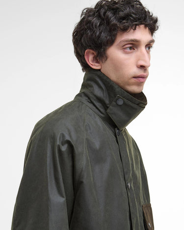 Barbour Modified Solway Wax Jacket Olive - KYOTO - Barbour