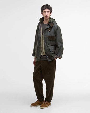 Barbour Modified Solway Wax Jacket Olive - KYOTO - Barbour