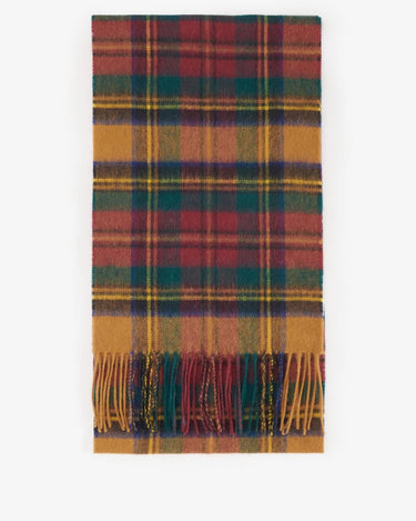 Barbour New Check Scarf Harvest Gold - KYOTO - Barbour