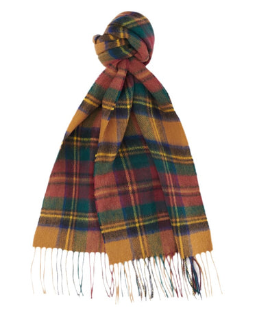 Barbour New Check Scarf Harvest Gold - KYOTO - Barbour