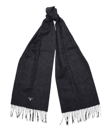 Barbour Plain Lambswool Scarf Charcoal - KYOTO - Barbour