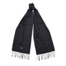 Barbour Plain Lambswool Scarf Charcoal - KYOTO - Barbour