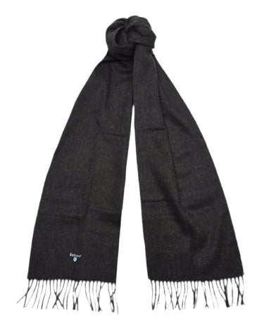 Barbour Plain Lambswool Scarf Turf Seaweed, Mørkegrøn - KYOTO - Barbour