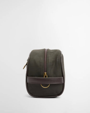 Barbour Wax Washbag Olive - KYOTO - Barbour