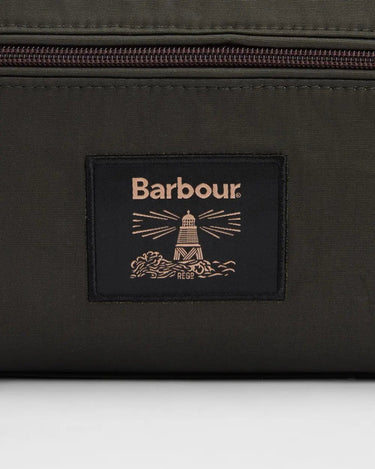 Barbour Wax Washbag Olive - KYOTO - Barbour