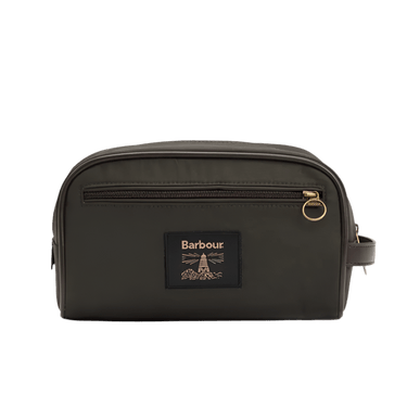 Barbour Wax Washbag Olive - KYOTO - Barbour