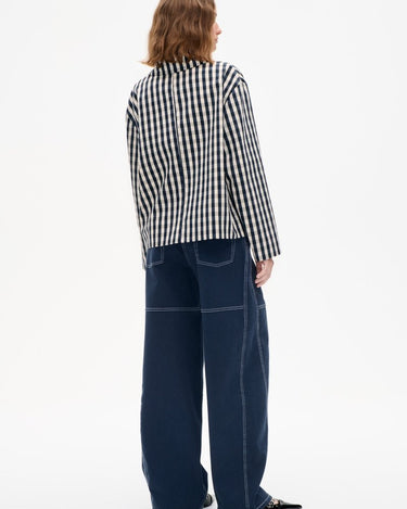 Baum und Pferdgarten BANI Navy Creme Check jacket - KYOTO - Baum und Pferdgarten