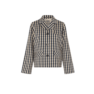 Baum und Pferdgarten BANI Navy Creme Check jacket - KYOTO - Baum und Pferdgarten