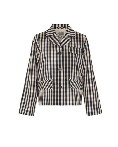 Baum und Pferdgarten BANI Navy Creme Check jacket - KYOTO - Baum und Pferdgarten