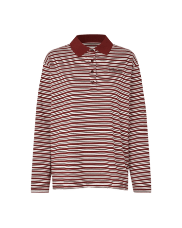 Baum und Pferdgarten JEANNI Bordeaux Polo Stripe T-shirt - KYOTO - Baum und Pferdgarten