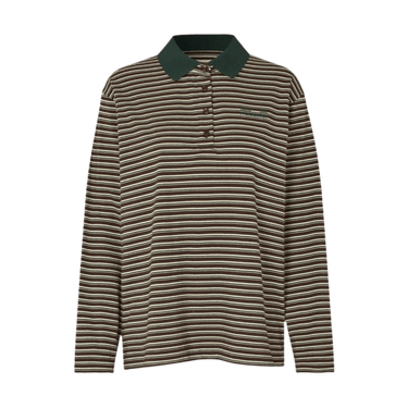 Baum und Pferdgarten JEANNI Brown Polo Stripe T-shirt - KYOTO - Baum und Pferdgarten