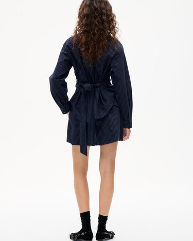 Baum und Pferdgarten MATINA Navy Blue Pinstripe shirt - KYOTO - Baum und Pferdgarten