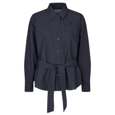 Baum und Pferdgarten MATINA Navy Blue Pinstripe shirt - KYOTO - Baum und Pferdgarten