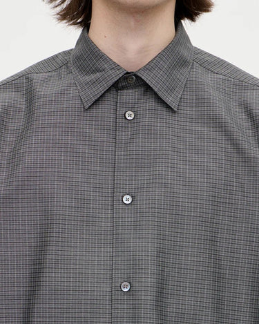 BERNER KÜHL Volume Shirt Grid 008 Charcoal - KYOTO - BERNER KÜHL